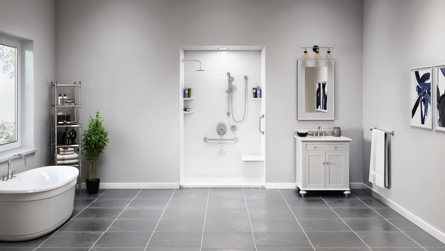 Shower with Bench