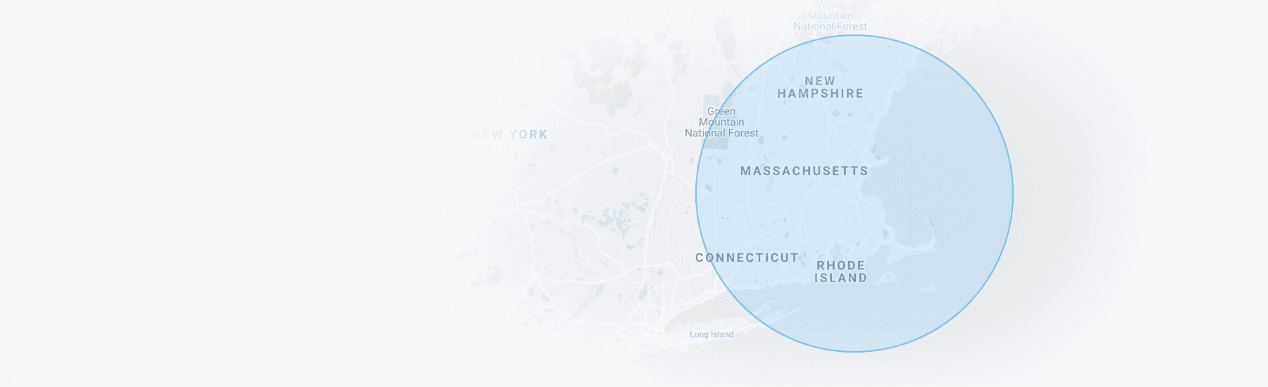 Service Area Map Circle