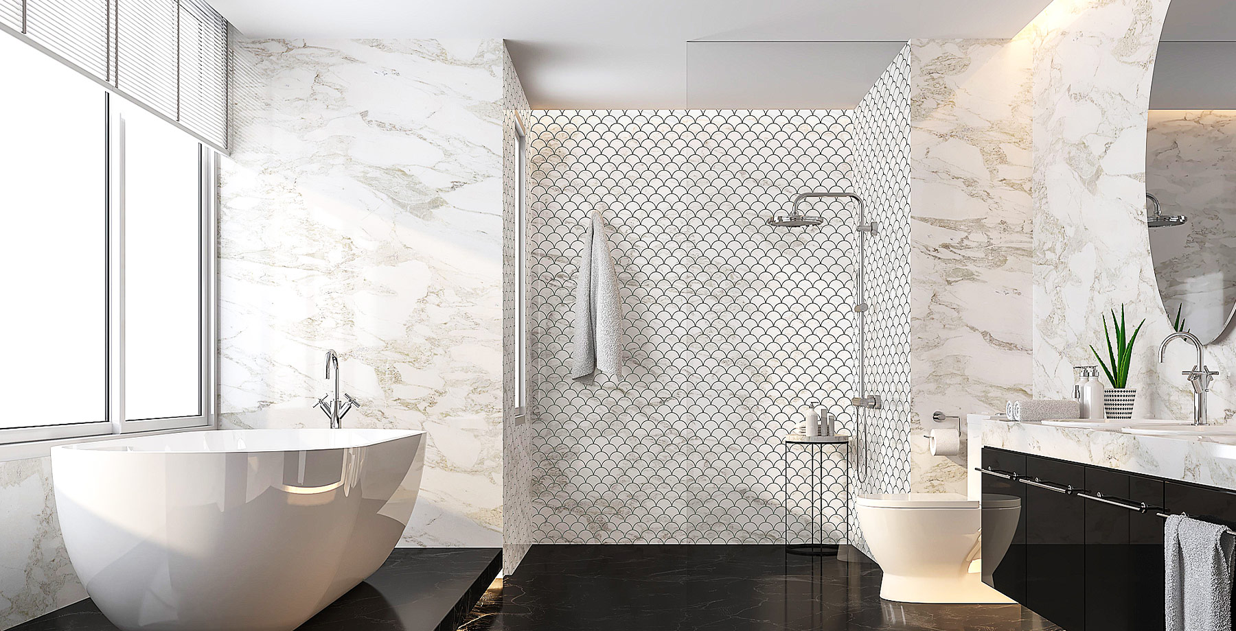 Beautiful Bathroom Remodels – Weston, MA